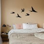 Wallity Crow Escultura de Pared de Metal con Diseño de Aves